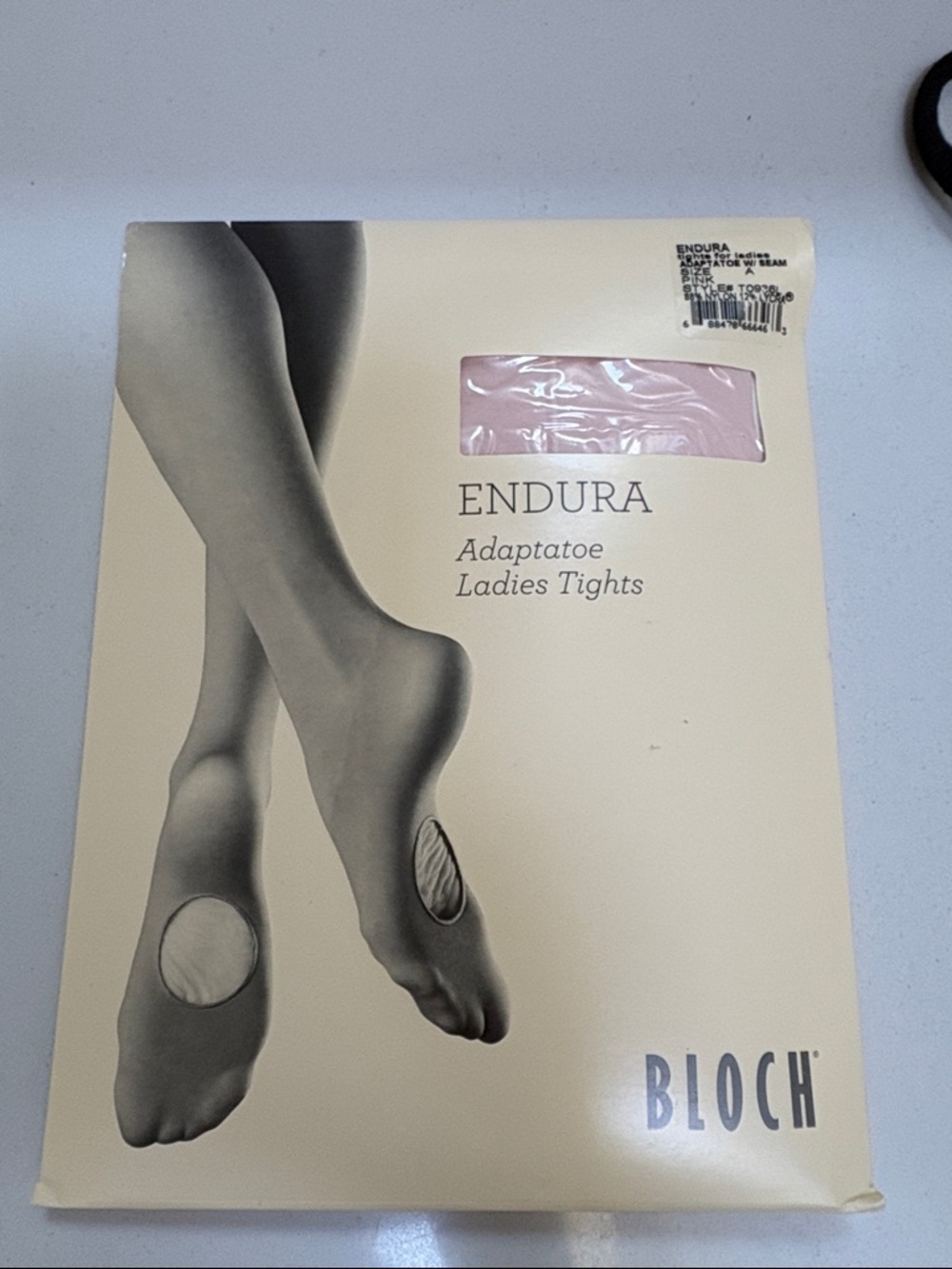 Bloch Endura Adaptatoe Ladies Tights in Light Pink